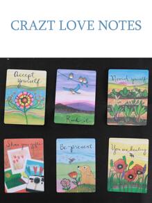 1張瘋狂情愛小紙條,精美收藏卡,情愛預言卡 - 綠色 - 查看 4