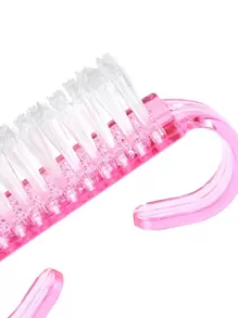 2 pièces Pinceaux cosmétiques parfaits pour la mise en poussière des ongles, mini brosse à poussière, brosse de nettoyage, brosse dure pour les ongles et les doigts, pédicure, petite brosse pour les pieds, femmes et hommes, fournitures pour les ongles, outils pour les ongles, outils pour la nail art, rentrée scolaire, ongles, outils pour les ongles pour les faux ongles