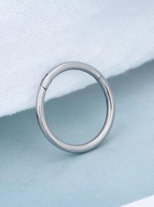 1 Pieza Anillo De Nariz De Acero Inoxidable 316l, Anillo Sin Soldadura Con Chapado En Oro, Puede Ser Utilizado Como Aretes Por Mujeres Y Hombres