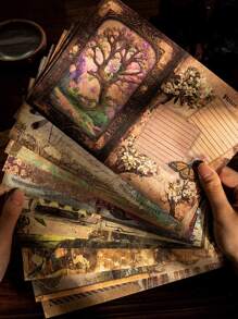 40pcs Kích thước lớn Tối Tấn Cắt DIY Giấy Đối với bao bì , Và Hộp Quà Đồ trang trí - Nhiều màu - Xem 1