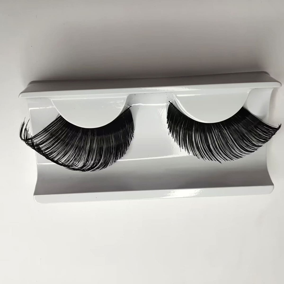 Pestañas postizas hecho a mano extra larga para exagerado actuación - Negro - Ver 1