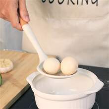 矽膠炊具帶木柄,包括湯勺,鍋鏟和不粘鍋烹飪套裝 - 烹飪爪 - 查看 11