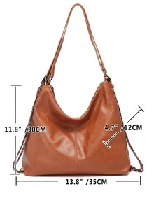 Sức chứa lớn, không thấm nước, nhẹ, di động, cổ điển, giản dị 1 chiếc Túi tote đeo vai thể thao màu nâu thể thao thông thường dành cho phụ nữ Đi lại hàng ngày cho các cô gái tuổi teen Phụ nữ Sinh viên đại học, Tân binh & Công nhân cổ trắng Hoàn hảo cho văn phòng, trường đại học, công việc, kinh doanh, đi làm , Văn phòng , Hoàn hảo cho công việc , Ngoài trời , Du lịch , Đi chơi , Trở lại trường học , Trung học cơ sở , Trung học phổ thông - màu nâu - Xem 3