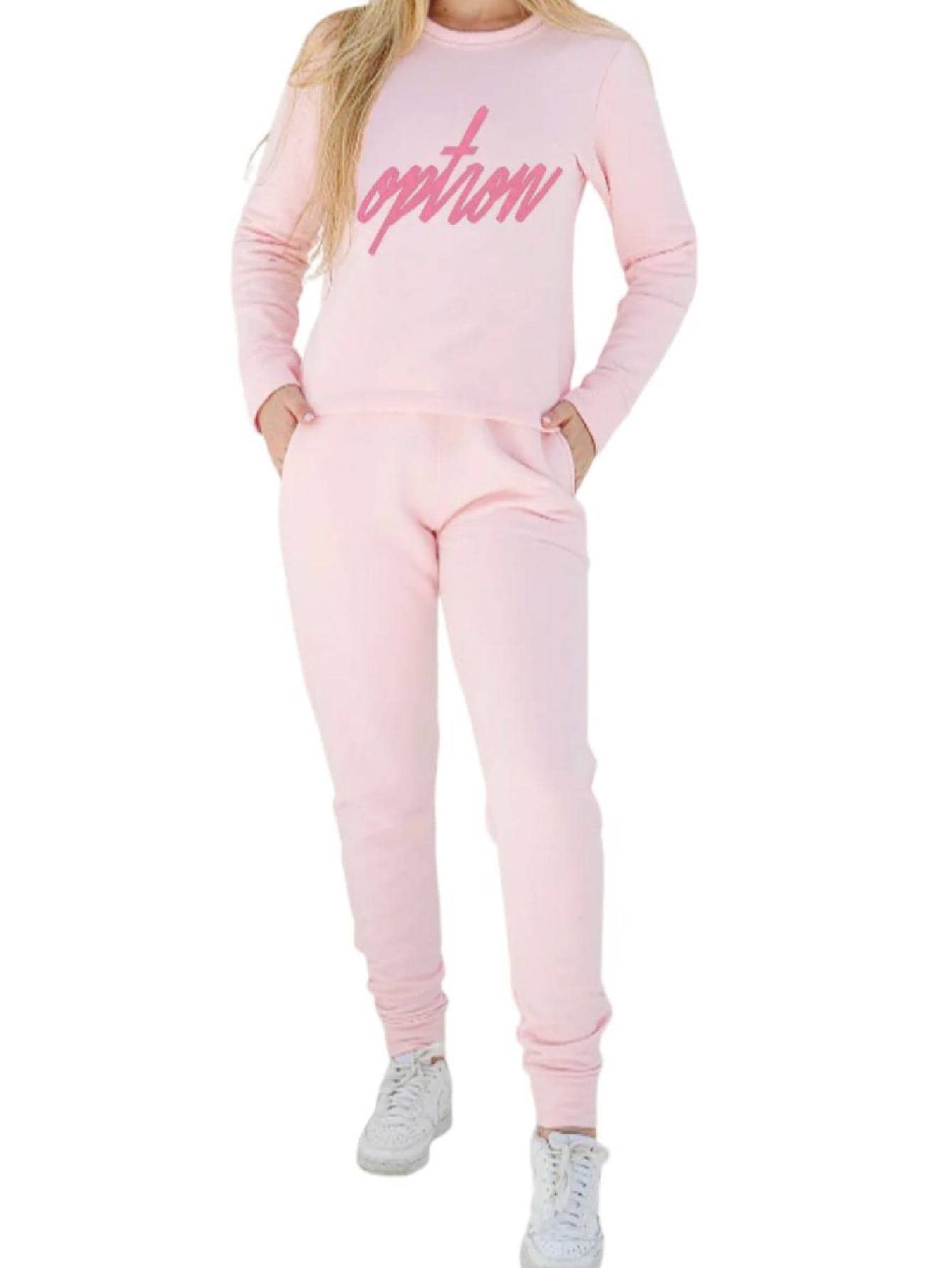 Women Two-piece Outfits - 淺粉色 - 查看 1