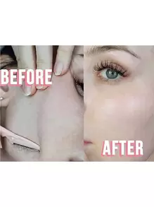 6 szt. złuszczających narzędzi do dermaplaningu, maszynki do brwi, maszynki do golenia Dermaplane do twarzy z precyzyjną osłoną dla kobiet i mężczyzn w opakowaniu w kolorze różowym