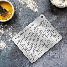 304不銹鋼冰箱貼有刻度貼紙 - 銀色 - 查看 5