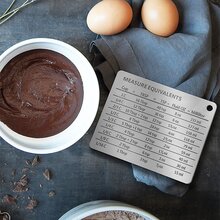 304不銹鋼冰箱貼有刻度貼紙 - 銀色 - 查看 3