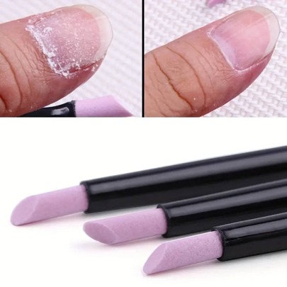 Manicure Tool Quartz & Ceramic Grinding & Polishing Pen For Exfoliating & Removing Dead Skin, 45 Degree Nail Art Pen Nail Cuticle Remover Nail Buffer Pumice Stone Nail Cuticle Pusher For Fingernail Gelnail Natural Nail,Nail Supplies,Nail Tools,Nail Art Tools,Back To School,Nails,Nail Tools For Press On Nails