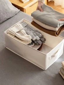 1pc 960D Oxford Cloth Closet Organizer Bin, Clothes Finishing Box, Double Handle Foldable Storage Box, Fabric Storage Box Decorations Decor Festival Decor Room Decor Home Decor Bed Room Decor Bedroom, Organizer, Home Storage, White T Shirt Women, Black Pants Women, Ladies Winter Clothes, Dress,