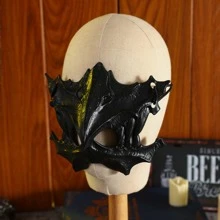 Máscara De Cosplay Para La Fiesta De Mascarada O De Disfraces - Blanco y Negro - Ver 2