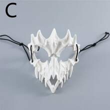 Máscara De Cosplay Para La Fiesta De Mascarada O De Disfraces - Blanco y Negro - Ver 3