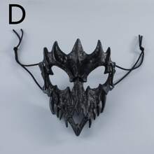 Máscara De Cosplay Para La Fiesta De Mascarada O De Disfraces - Blanco y Negro - Ver 4