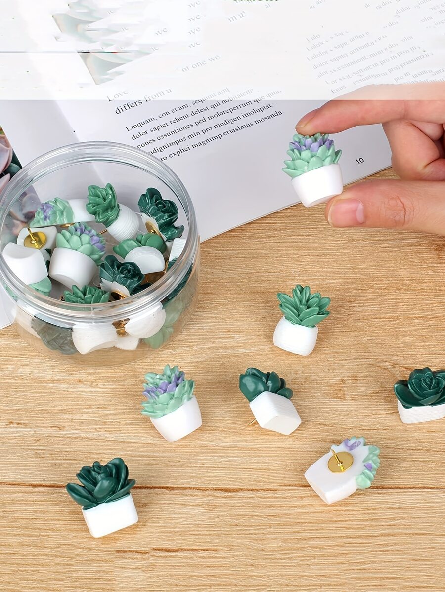 Cactus Potted Plant Creative Diy Thumb Tacks, Wall Pins SHEIN USA