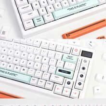 XDA 高度球形机械键盘键帽 PBT 材料升华工艺热转印工艺塑料主题潮流嘻哈都市主题礼物女孩喜爱多色可爱图案设计 137 键大全套通用机械键盘键帽 (白色) - XDA高度-白色塑料137鍵+拔鍵器盒裝 - 查看 4