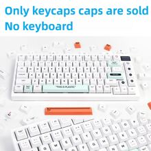 XDA 高度球形机械键盘键帽 PBT 材料升华工艺热转印工艺塑料主题潮流嘻哈都市主题礼物女孩喜爱多色可爱图案设计 137 键大全套通用机械键盘键帽 (白色) - XDA高度-白色塑料137鍵+拔鍵器盒裝 - 查看 2