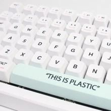 XDA 高度球形机械键盘键帽 PBT 材料升华工艺热转印工艺塑料主题潮流嘻哈都市主题礼物女孩喜爱多色可爱图案设计 137 键大全套通用机械键盘键帽 (白色) - XDA高度-白色塑料137鍵+拔鍵器盒裝 - 查看 11