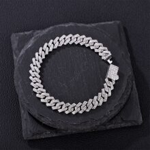 Xương cá Chuỗi Khóa Vòng tay 8Inch , Không giới tính , Thích hợp Đối với Mặc hàng ngày , Trường học , Buổi tiệc , Và Khác Là A Đúng mốt Và Linh hoạt Phụ kiện Với Phong cách đường phố Và Cảm giác , Thích hợp Đối với Năm mới Và Quà sinh nhật Đối với Trẻ em Hoặc - Bạc - Xem 2