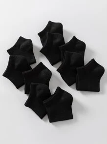 女士中筒襪 - 黑色 - 查看 2