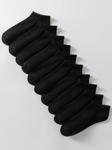 女士中筒襪 - 黑色 - 查看 3