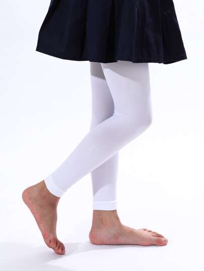 جوارب الرقص أحادية اللون الأساسية للبنات