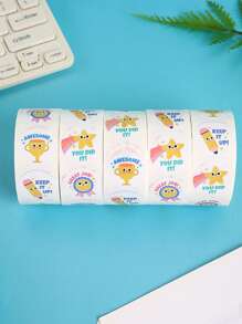 500pcs Encouraging Stickers With Pencil Cup Trophy Design For Kids' Reward And Incentive - Multicolor - View 7