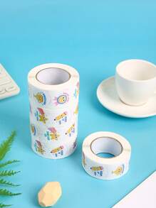 500pcs Encouraging Stickers With Pencil Cup Trophy Design For Kids' Reward And Incentive - Multicolor - View 3