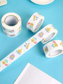 500pcs Encouraging Stickers With Pencil Cup Trophy Design For Kids' Reward And Incentive - Multicolor - View 6