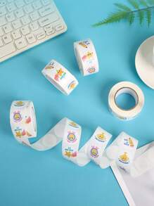 500pcs Encouraging Stickers With Pencil Cup Trophy Design For Kids' Reward And Incentive - Multicolor - View 4