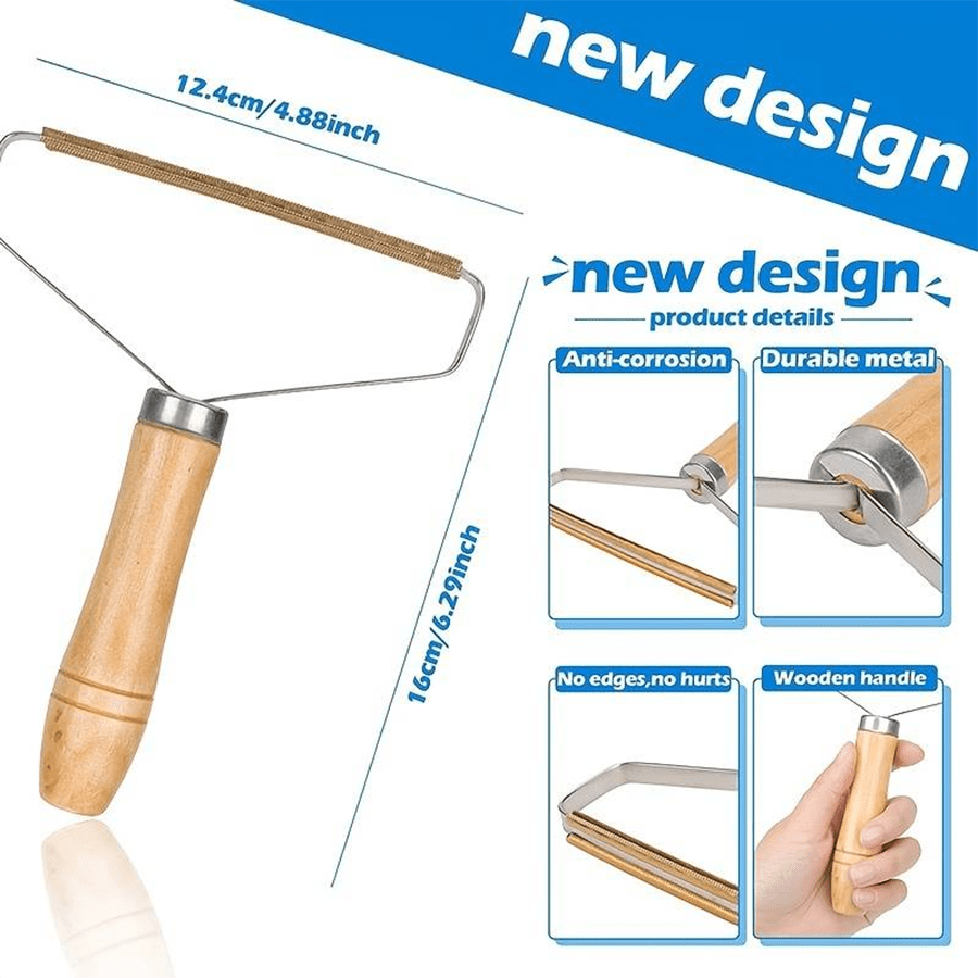 Portable Lint Remover Copper Brush Head Clothes, Home Cleaning Tool