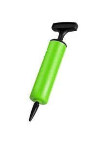 1pc Multicolor Abs Basketball Inflator With American & French Style Nozzle - Green - View 2