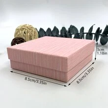 時尚頸鍊包裝盒,手鍊盒,吊墜盒 - 粉色 - 查看 6