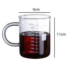 HappyWare Taza Vaso Precipitado 450 ml | Ideal para Café, Té y Regalos Geek - transparente - Ver 7