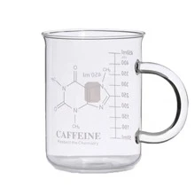 HappyWare Taza Vaso Precipitado 450 ml | Ideal para Café, Té y Regalos Geek - transparente - Ver 3