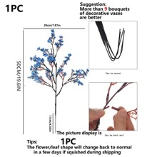 1入/6入組人造滿天星花束,婚禮裝飾,家用花瓶裝飾,餐廳、臥室、浴室裝飾,情人節、新年裝飾,室外花園花藝佈置,攝影道具,窗台、校園季、生日派對、花藝佈置
