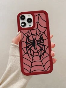 1 个透明保护套，大孔设计，万圣节蜘蛛印花，防震气囊防摔，全覆盖，男女通用，兼容 Iphone 11/12/13/14/6/6s/6 Plus/7/8/Se/7 Plus/8 Plus/X/Xs Max/Xr/11pro/12pro/13pro/14pro/12mini/13mini/11promax/12promax/13promax/14promax/14plus - 無色 - 查看 1