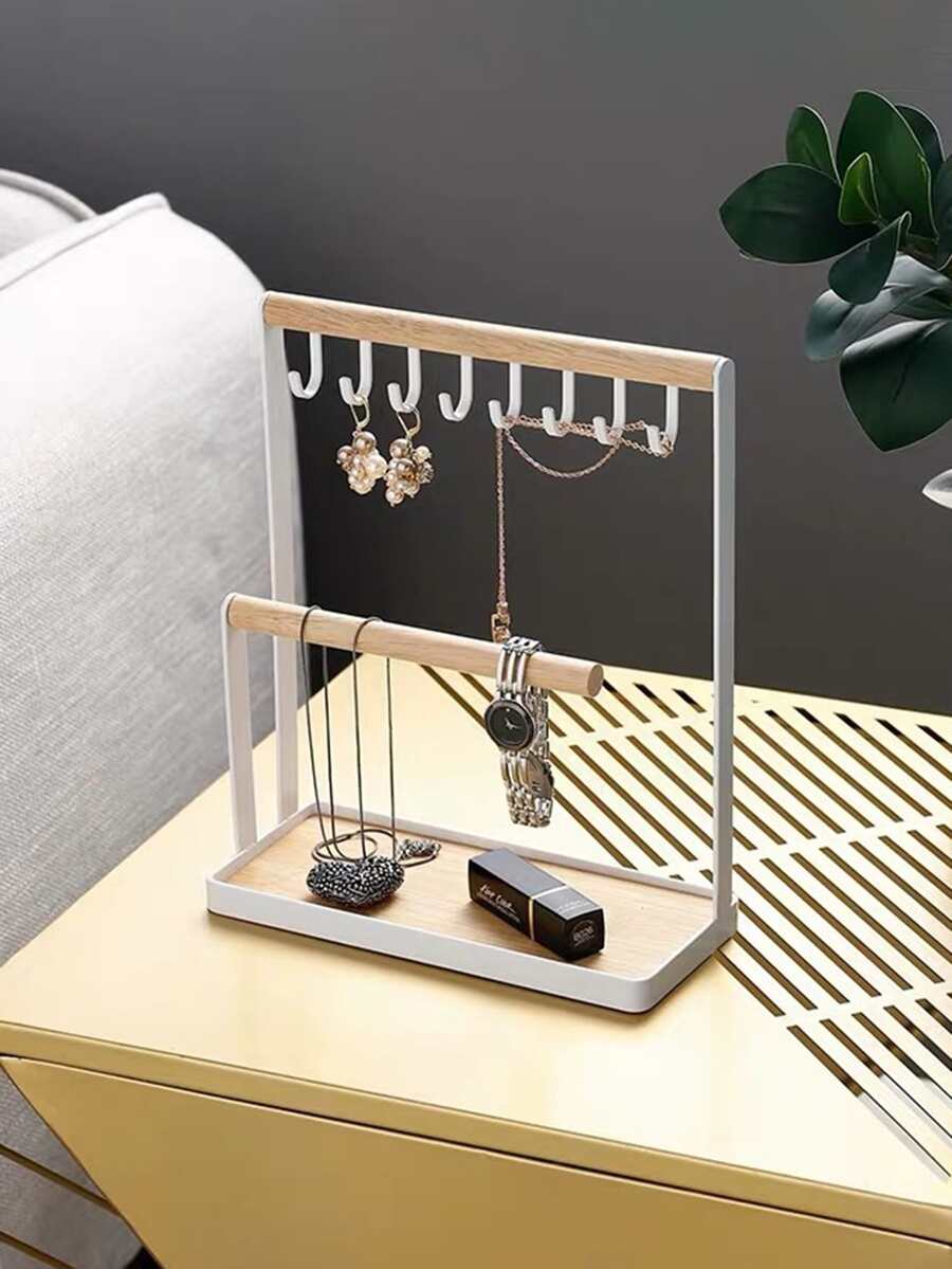 1pc Multicolor Iron Jewelry Holder, Key/accessory Storage Rack - Multicolor - View 1