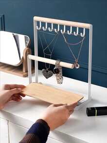 1pc Multicolor Iron Jewelry Holder, Key/accessory Storage Rack - Multicolor - View 3