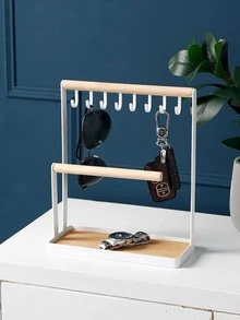 1pc Multicolor Iron Jewelry Holder, Key/accessory Storage Rack - Multicolor - View 9