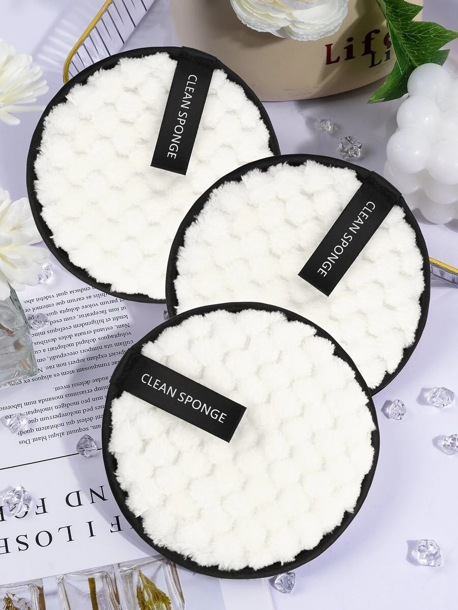 MAANGE 3 Stücke Make-up Entferner Pads, Sanfte & Hautfreundliche Reinigungstücher, Reinigungswerkzeuge, praktisch für die Reise