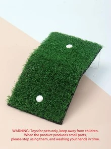 1 st. Plast Simulerad Gräsmatta För Sola Och Klättrande , Med Sugning Koppar , Lämplig För Sköldpadda Och Reptil - Grön - Visa 9