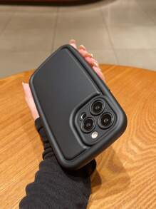 1入組黑肥皂造型防震,防滑,防指紋,加厚手機殼,適用於iphone,小米,三星手機 - 黑色 - 查看 4