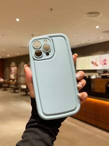1入藍色肥皂造型防指紋和防震防滑手機殼，適用於蘋果、小米、三星等手機 - 霧霾藍 - 查看 3