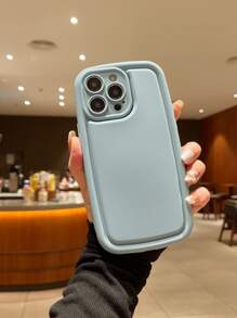1入藍色肥皂造型防指紋和防震防滑手機殼，適用於蘋果、小米、三星等手機 - 霧霾藍 - 查看 4