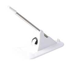 1pc White Triangle Spring Mouse Cord Management Device, For Gaming Mouse Line Bracket / Cable Clip Fixer / Metal & Plastic Material / Bungee Jumper Style & Flexible / Cable Management / Cable Drafter & Mouse Line Fixing Bracket / Elasticity Adjustable For Enhanced Mouse Sensitivity With Anti-slip Sticker / Used For Electronic Gaming Pc Game E-sports Mouse Cable - White - View 7