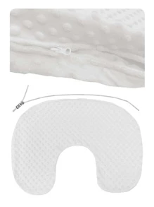 Baby U-shaped Nursing Pillow Case, Multifunctional Learning To Sit Pillow Case, Super Breathable Feeding Pillow Cover In Velour Fabric, Detachable (pillow Case Only, Does Not Include Core) - Pink - View 5