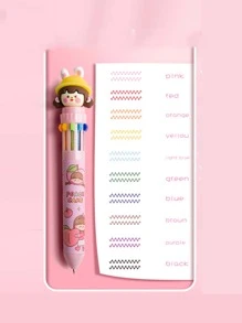 kabaxiong 1pc Random European & American Style 10 Colors Ballpoint Pens For Planner - Multicolor - View 2