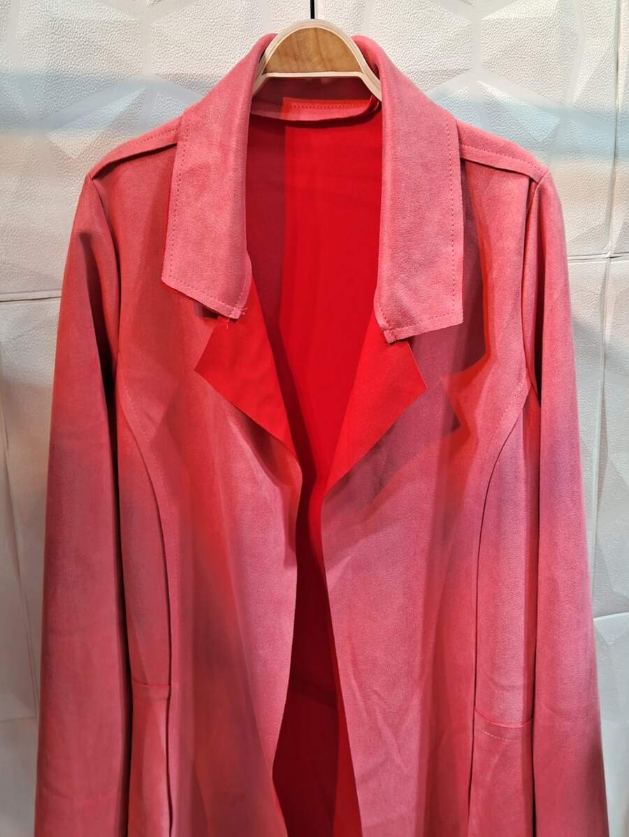 Women Coats - 珊瑚粉 - 查看 1