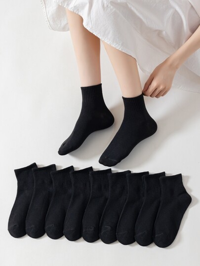 10pairs Women's Socks, Black