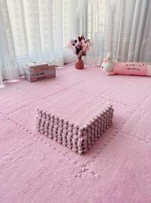 2 piezas Alfombra unicolor