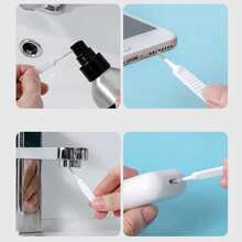 12 件/套黑白 PP 塑料多功能电脑键盘、手机清洁工具套件 - 包括充电端口键盘缝隙刷、除尘淋浴孔清洁器、柔性迷你圆刷，适用于 16/15/14/13 Pro Max、家庭和厨房使用 - 黑與白 - 查看 8